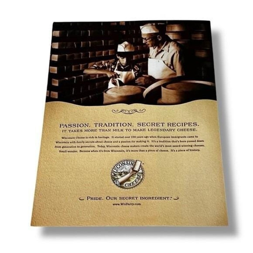 2006 Wisconsin Cheese Pride Our Secret Ingredient Original Vintage Print Ad